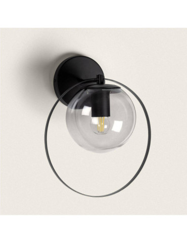 Lampe Murale Extérieure Métal et Verre Jubail