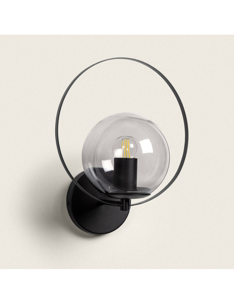 Lampe Murale Extérieure Métal et Verre Jubail