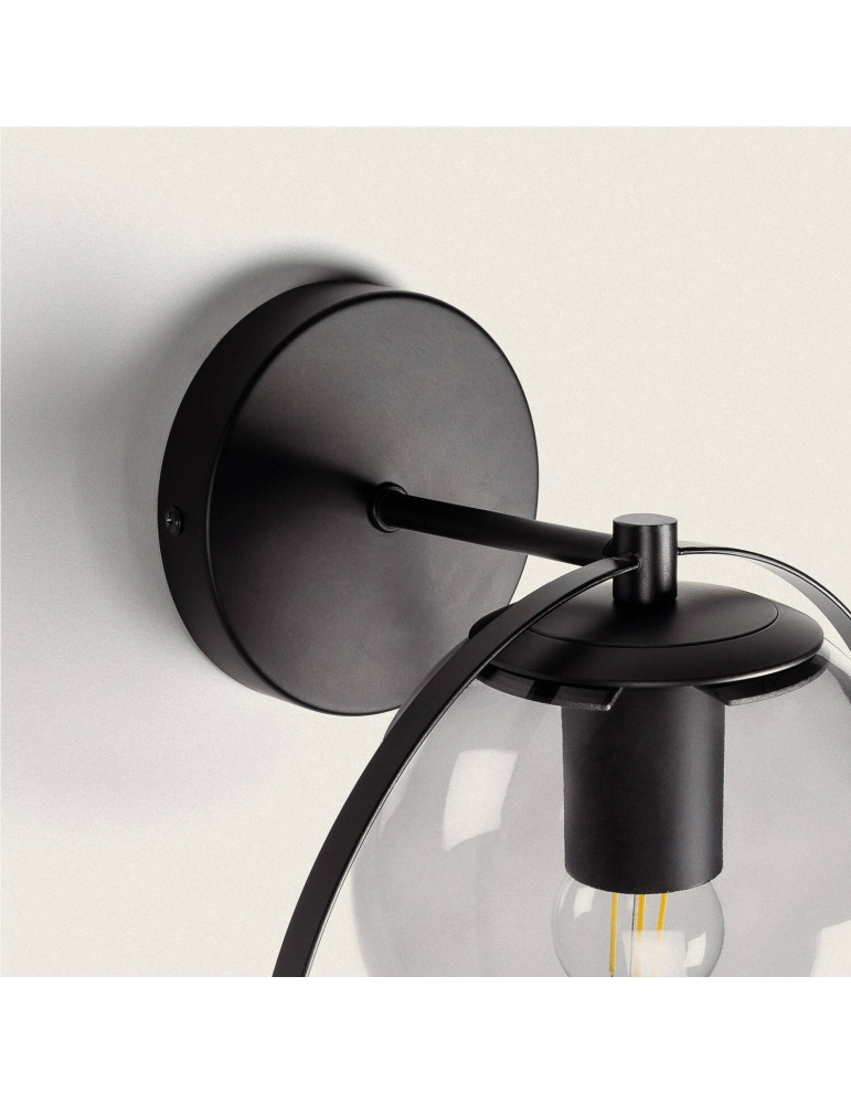 Lampe Murale Extérieure Métal et Verre Jubail