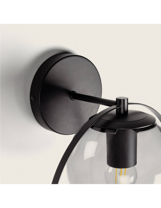 Lampe Murale Extérieure Métal et Verre Jubail