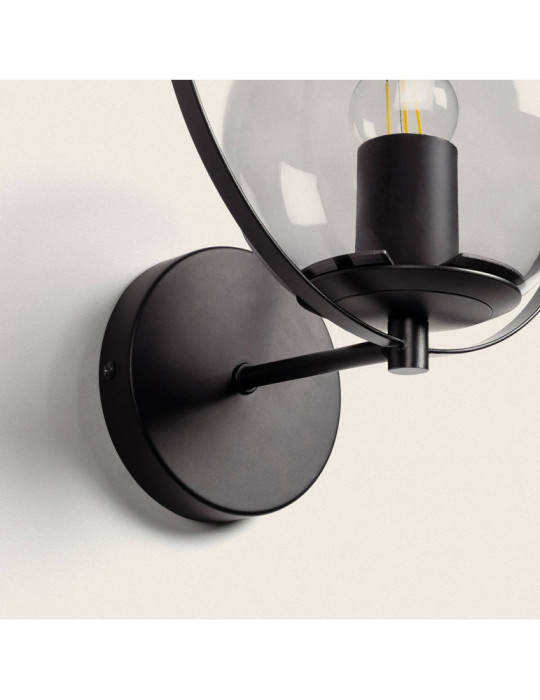 Lampe Murale Extérieure Métal et Verre Jubail