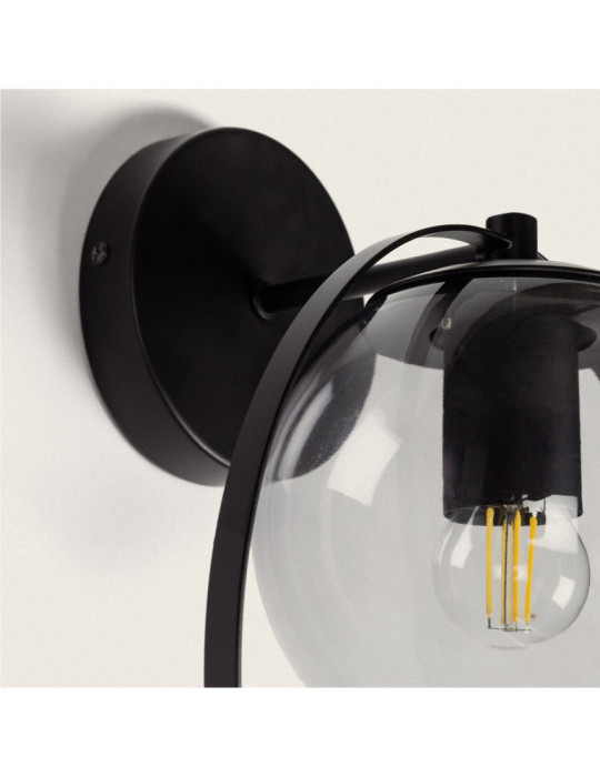 Lampe Murale Extérieure Métal et Verre Jubail