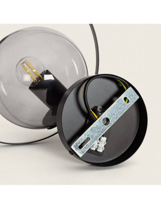 Lampe Murale Extérieure Métal et Verre Jubail