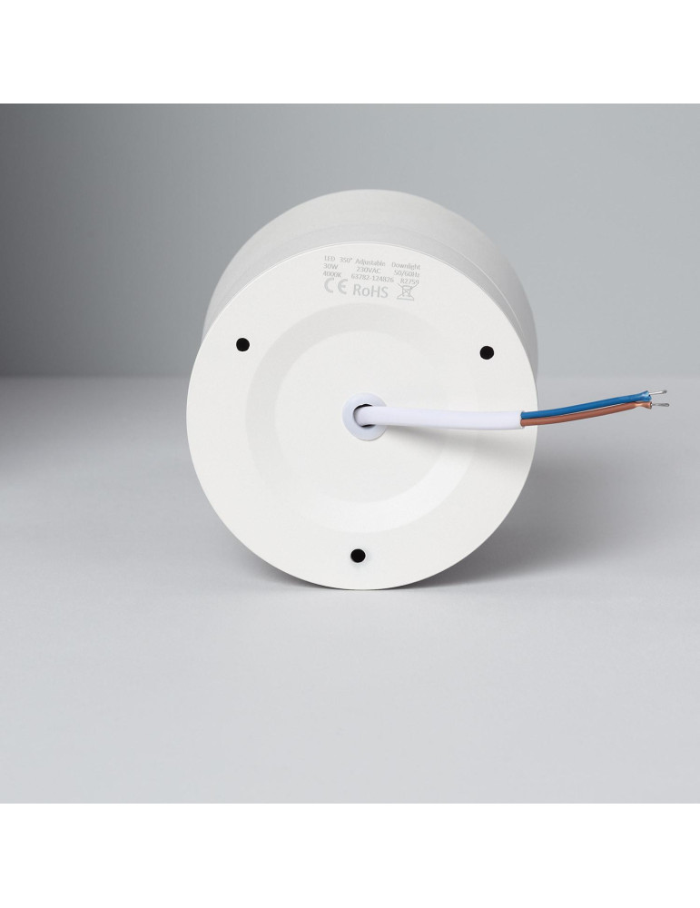 Applique LED Aluminium Ronde New Onuba 30W Blanche