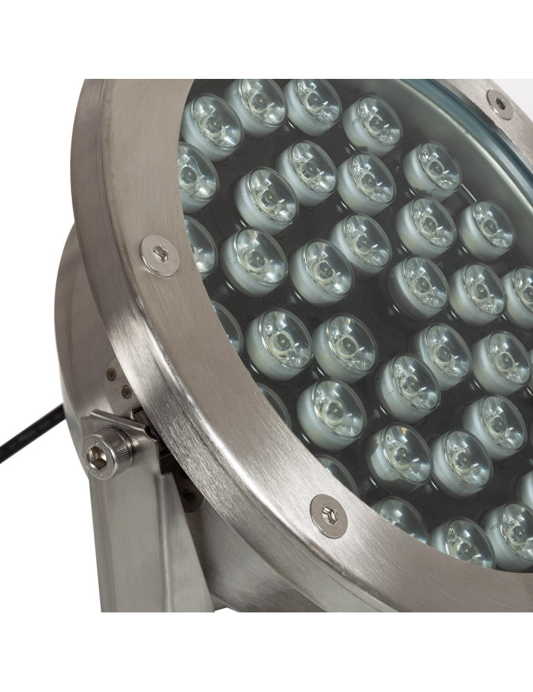 Spot LED RGB Fixation au Sol 12V 36W Submersible IP68
