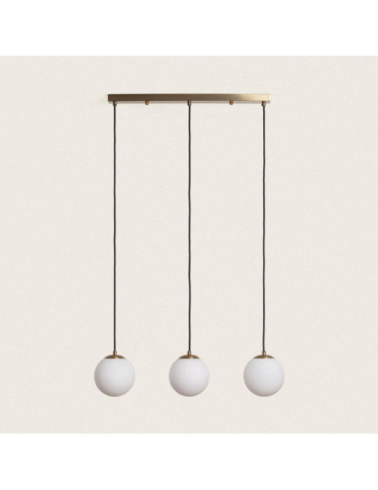 Suspension Métal et Verre Moonlight Brass 3 Spots Suspension Métal et Verre Moonlight Brass 3 Spots