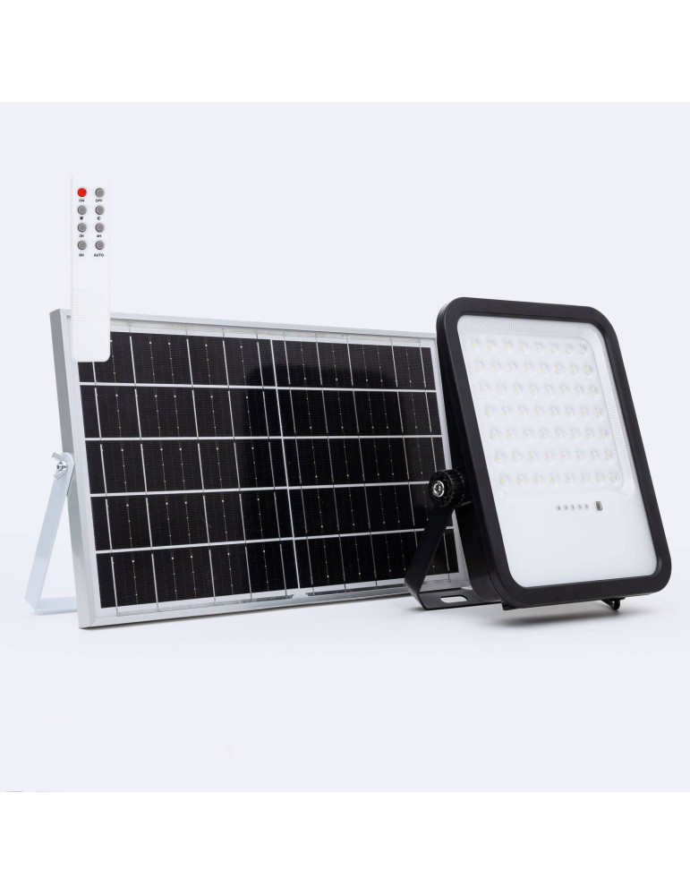 Projecteur Solaire Extérieur LED Nurda 15W 1700 lm IP65 avec Télécommande