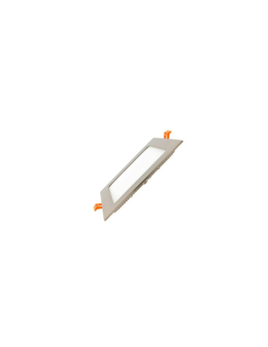 Dalle LED 12W Carrée Extra-Plate Coupe 152x152mm Argentée