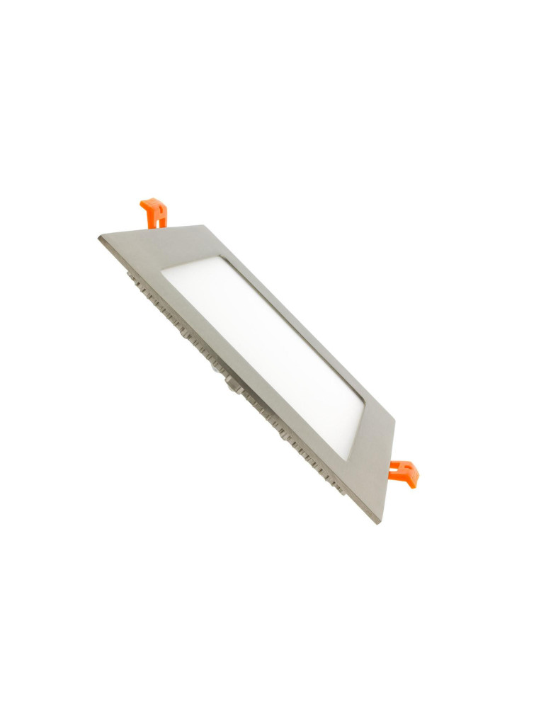 Dalle LED 12W Carrée Extra-Plate Coupe 152x152mm Argentée