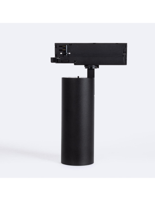 Spot LED sur Rail Triphasé 30W Carlo Noir