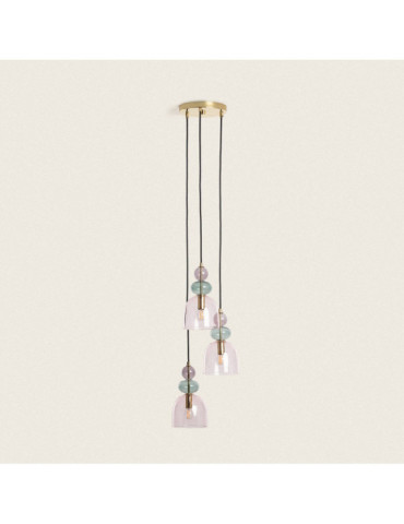 Suspension Métal et Verre Tri Baudelaire