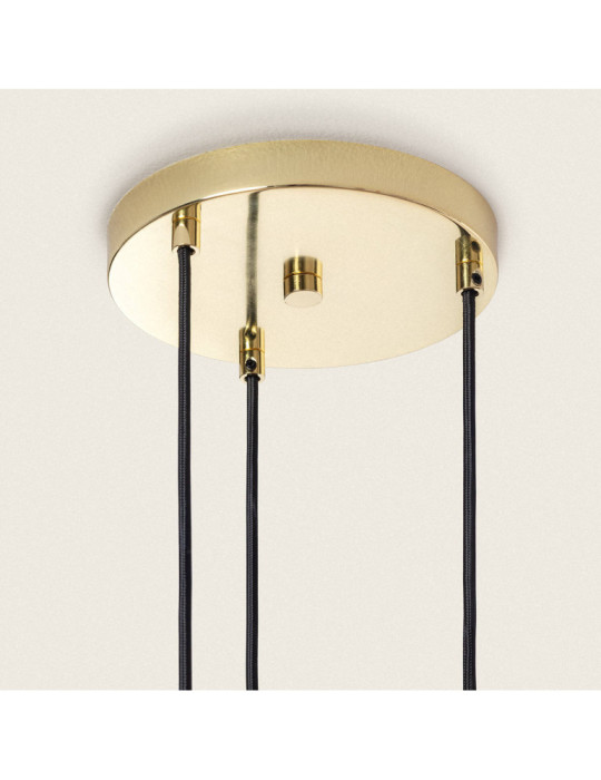 Suspension Métal et Verre Tri Baudelaire