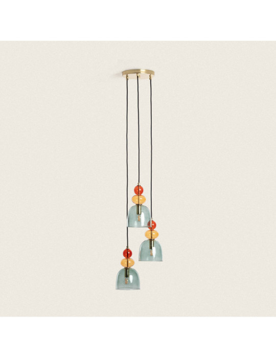 Suspension Métal et Verre Tri Baudelaire Suspension Métal et Verre Tri Baudelaire