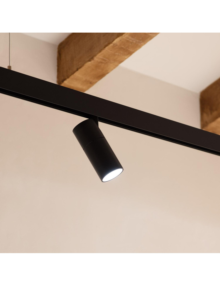 Spot LED sur Rail Magnétique 20mm 20W 48V Noir