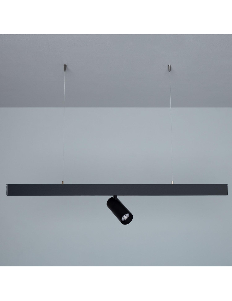 Spot LED sur Rail Magnétique 20mm 20W 48V Noir