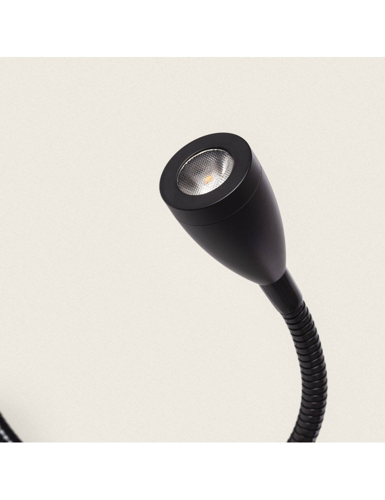 Lampe Murale avec Lumière de Lecture 2.5W Métal Black-Kianga