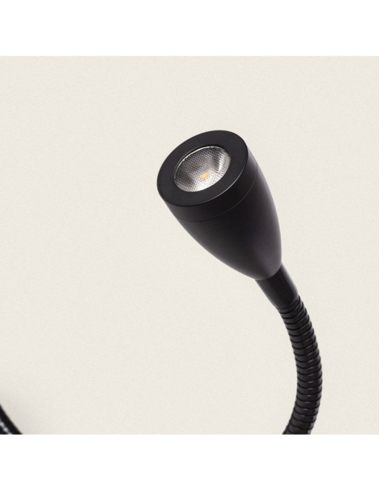 Lampe Murale avec Lumière de Lecture 2.5W Métal Black-Kianga