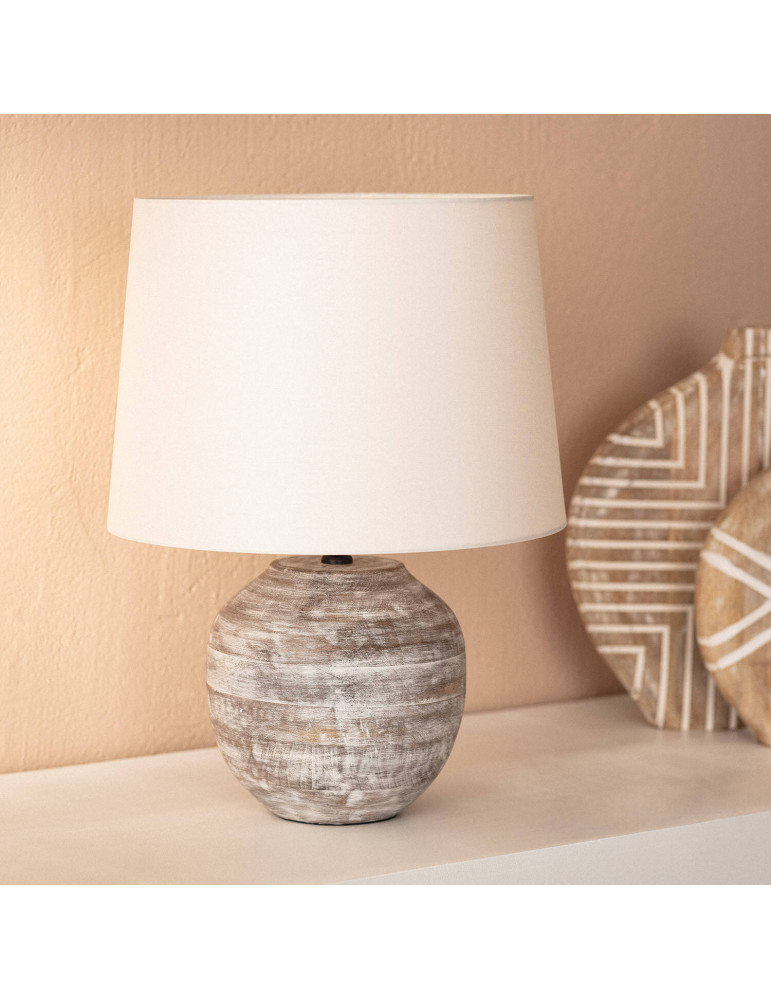 Lampe à Poser en bois Chandan ILUZZIA