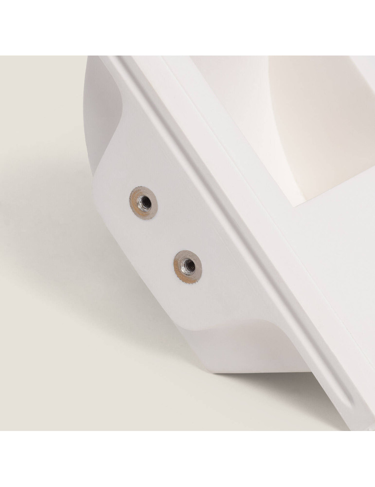 Applique Murale Intégration Plâtre/Placo pour Ampoule LED GU10 PAR11 Coupe 103x148 mm