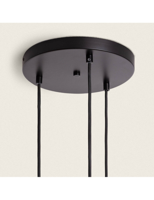 Suspension Métal Cascade 3 Spots