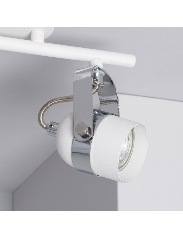 Plafonnier Orientable Aluminium Sinner 2 Spots Blanc