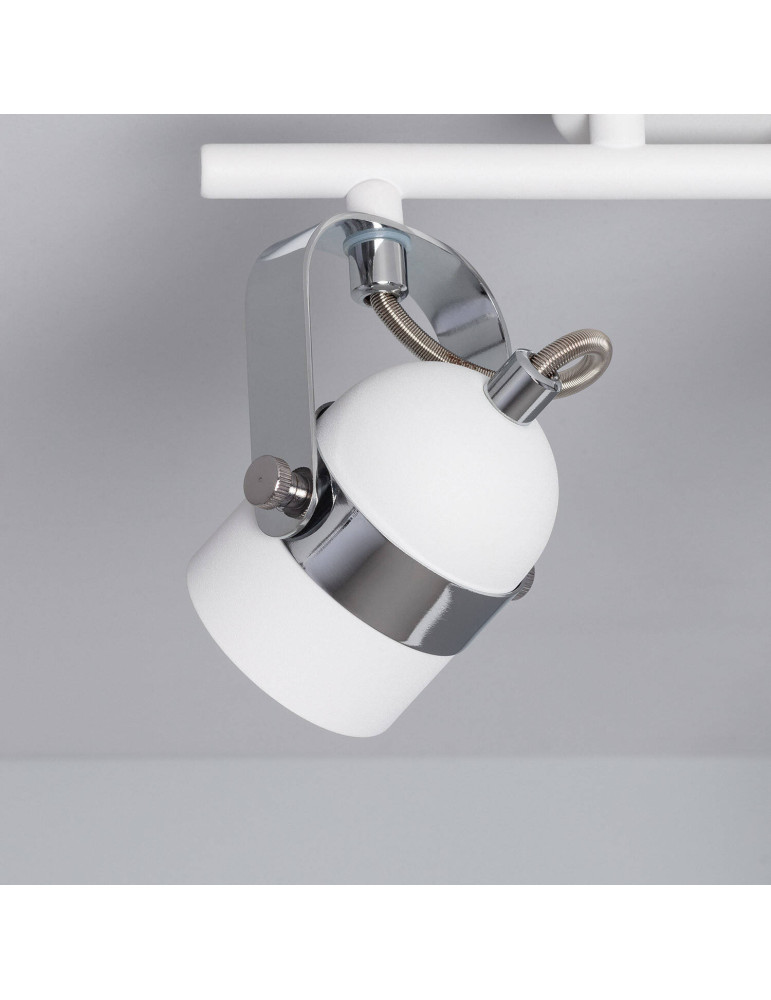 Plafonnier Orientable Aluminium Sinner 2 Spots Blanc