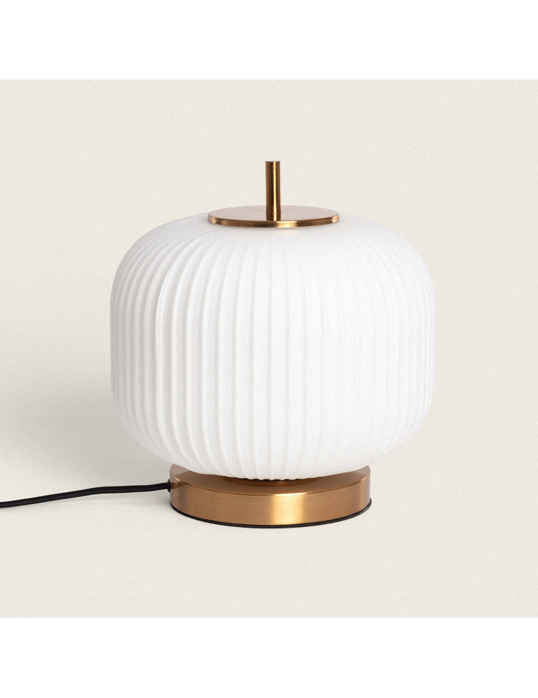 Lampe à Poser Métal et Verre Beca