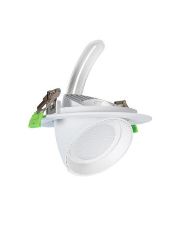 Downlight LED 48W Rond Orientable OSRAM 120lm/W LIFUD Coupe Ø 195 mm
