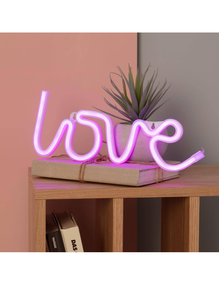 Néon LED Love à Piles