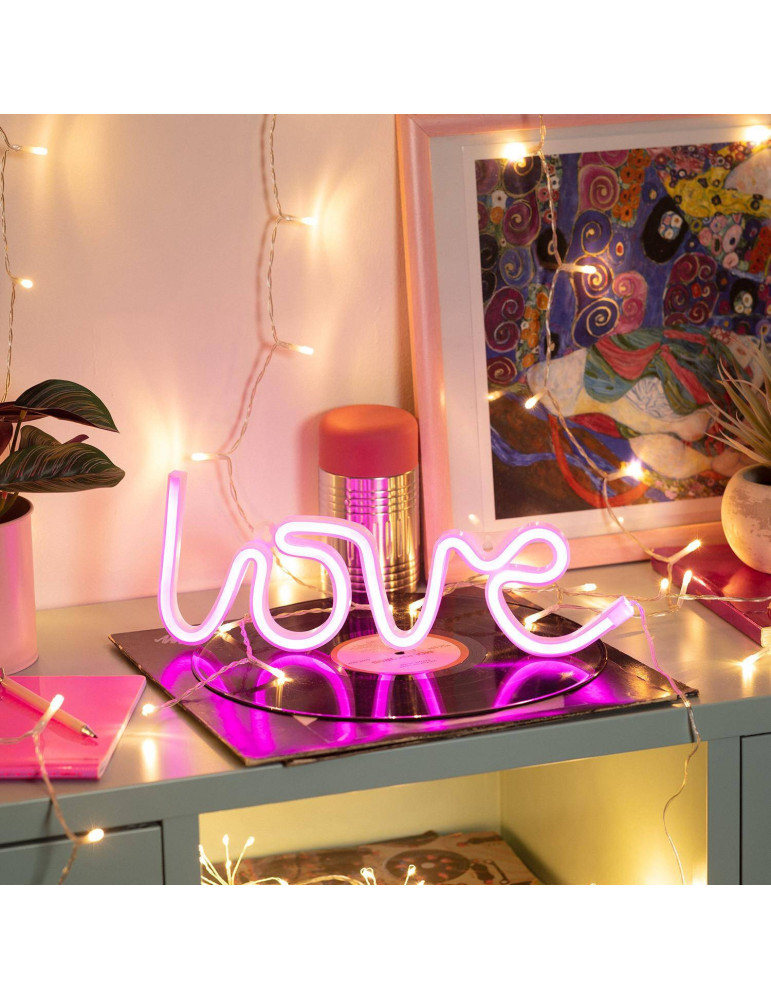 Néon LED Love à Piles