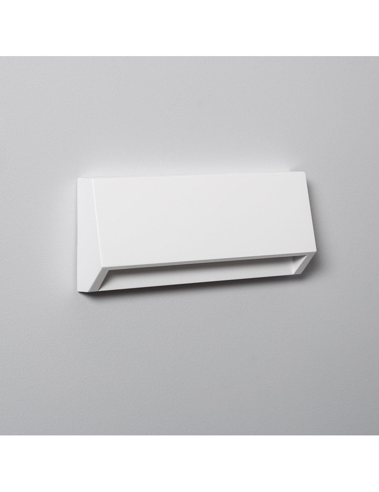 Balise LED Extérieure 3W En Saillie au Mur Rectangulaire Valeta Blanche