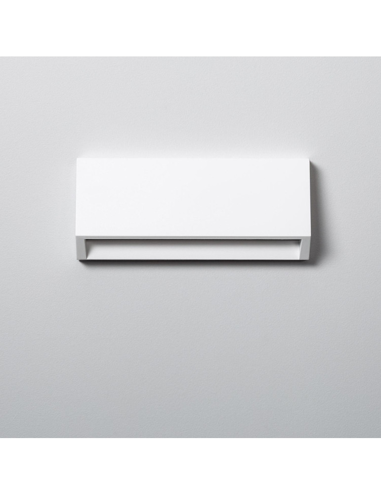 Balise LED Extérieure 3W En Saillie au Mur Rectangulaire Valeta Blanche