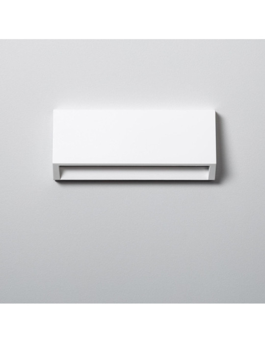 Balise LED Extérieure 3W En Saillie au Mur Rectangulaire Valeta Blanche