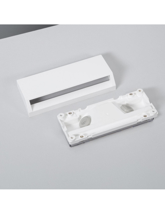 Balise LED Extérieure 3W En Saillie au Mur Rectangulaire Valeta Blanche