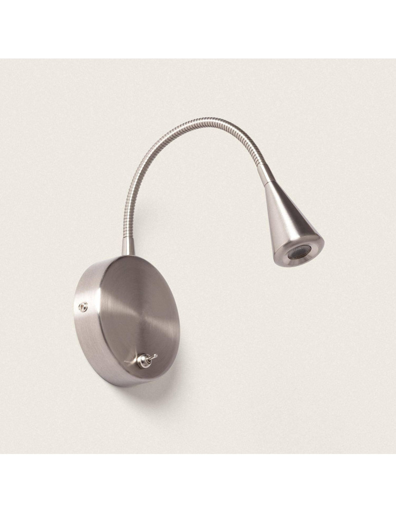 Lampe Murale LED Métal Koiné 3W avec Interrupteur