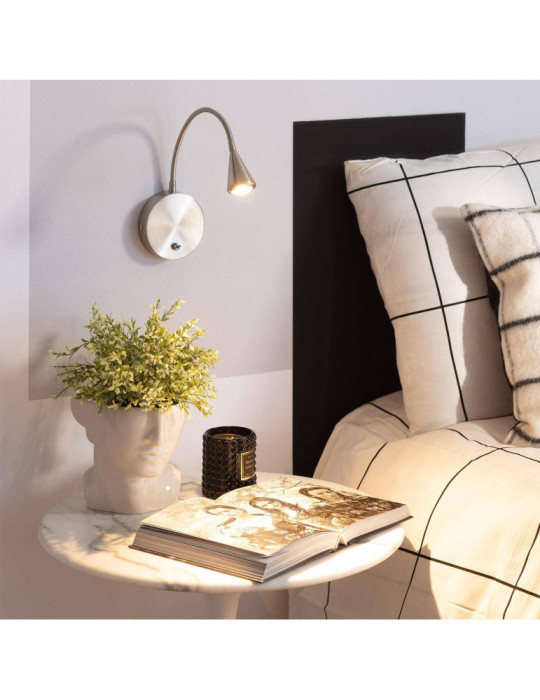 Lampe Murale LED Métal Koiné 3W avec Interrupteur