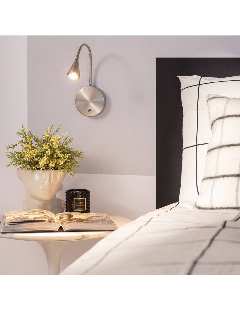 Lampe Murale LED Métal Koiné 3W avec Interrupteur