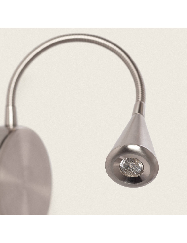 Lampe Murale LED Métal Koiné 3W avec Interrupteur