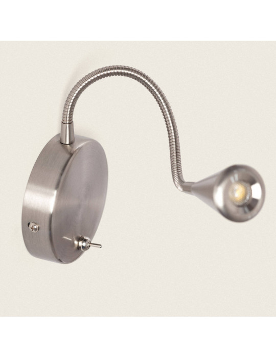 Lampe Murale LED Métal Koiné 3W avec Interrupteur