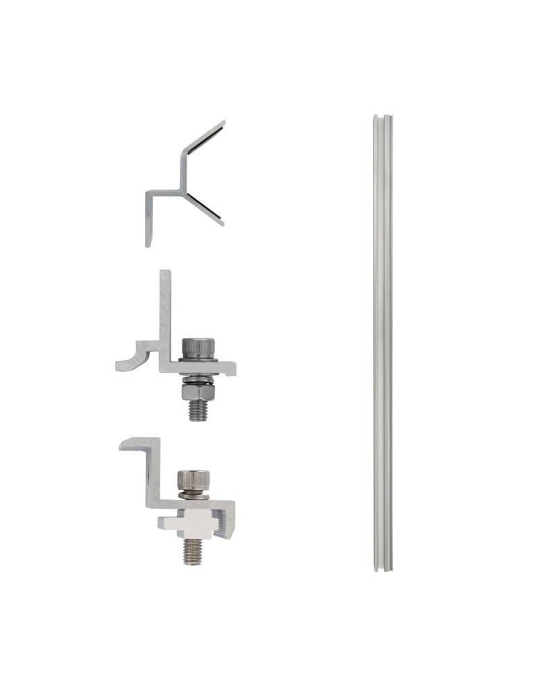 Structure Coplanaire pour Panneaux Solaires Montage sur Tôle Trapézoïdale