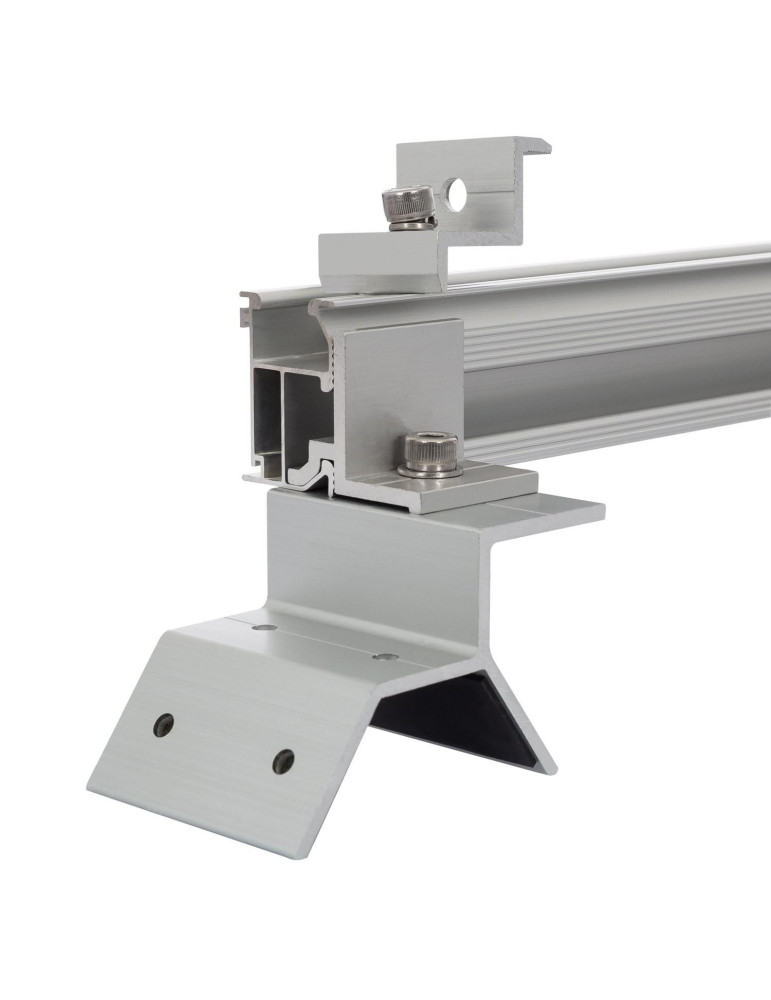 Structure Coplanaire pour Panneaux Solaires Montage sur Tôle Trapézoïdale