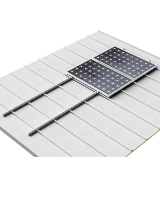 Structure Coplanaire pour Panneaux Solaires Montage sur Tôle Trapézoïdale