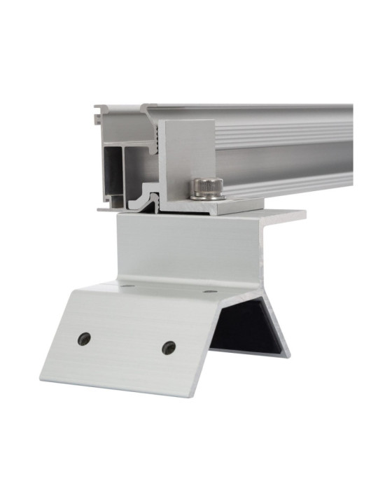 Structure Coplanaire pour Panneaux Solaires Montage sur Tôle Trapézoïdale