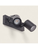 Applique Murale Extérieure Orientable Aluminium 2 Spots Midway