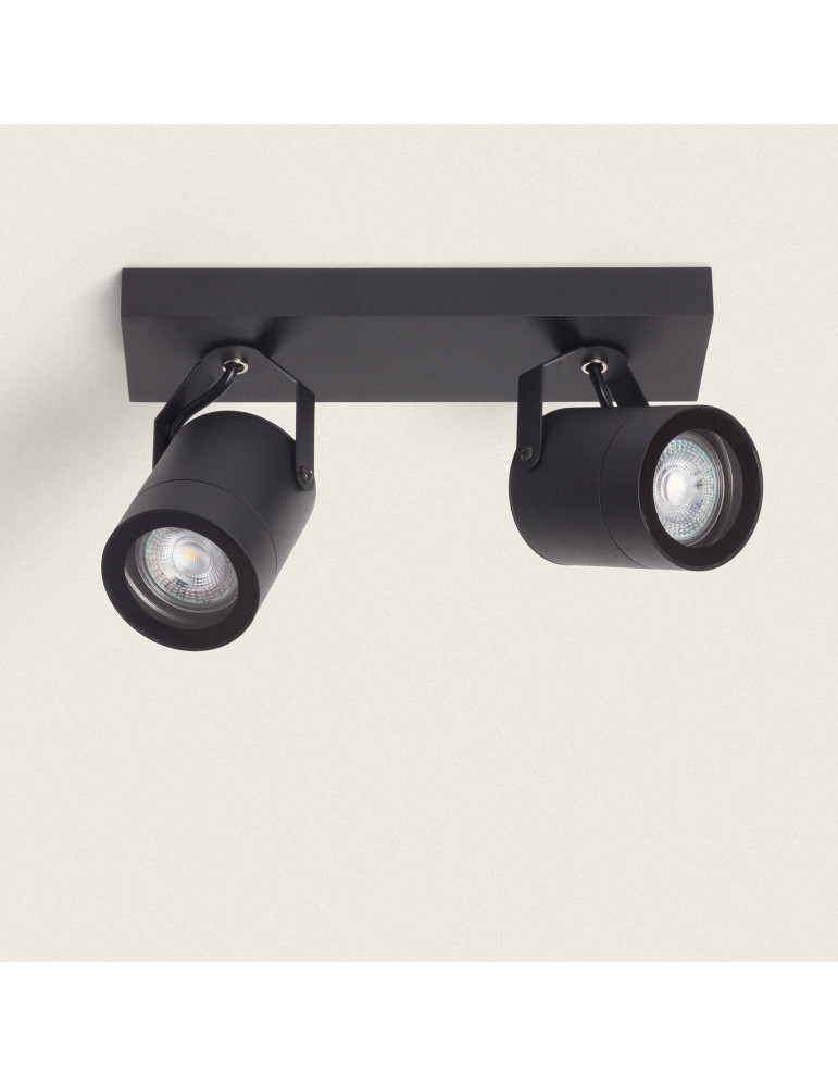 Applique Murale Extérieure Orientable Aluminium 2 Spots Midway