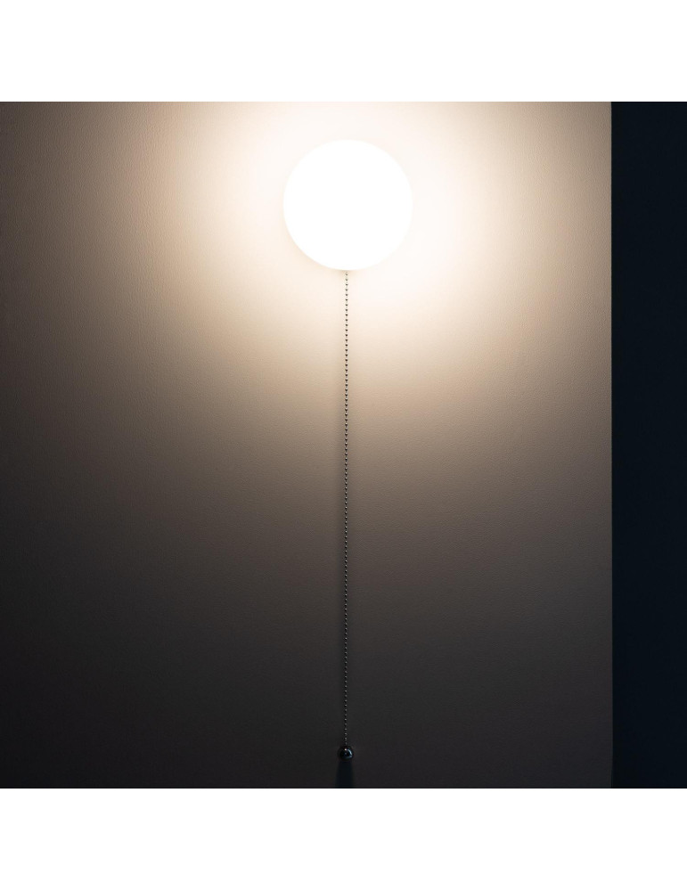 Applique Murale Métal et Verre Silver Orbit