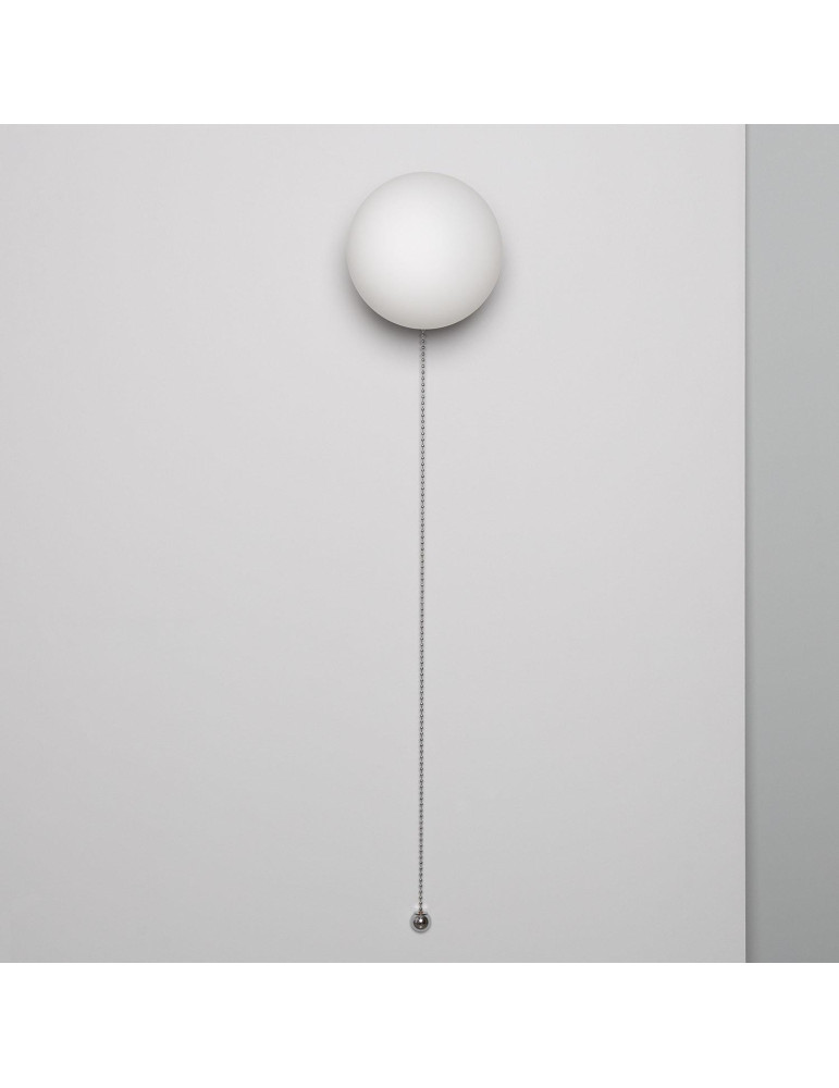 Applique Murale Métal et Verre Silver Orbit