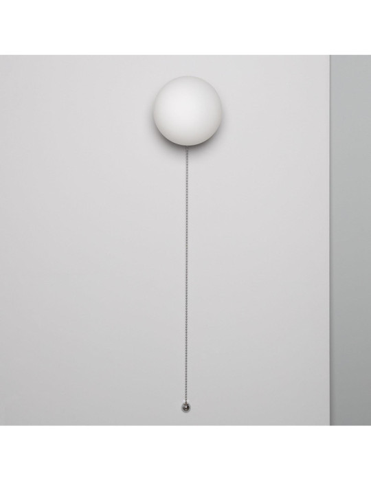 Applique Murale Métal et Verre Silver Orbit