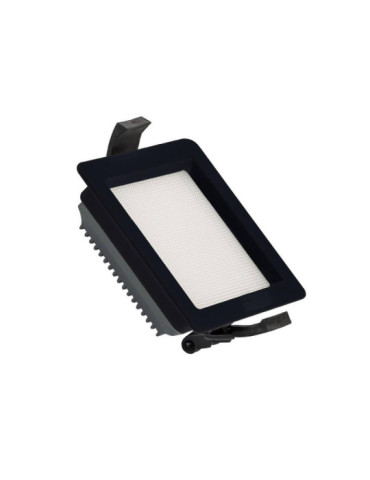 Downlight LED 10W Carré SAMSUNG Aero 130 lm/W Microprismatique LIFUD Coupe 85x85 mm Noir