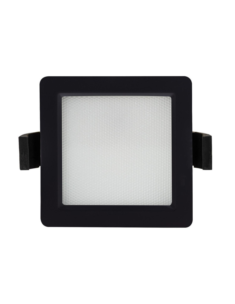 Downlight LED 10W Carré SAMSUNG Aero 130 lm/W Microprismatique LIFUD Coupe 85x85 mm Noir